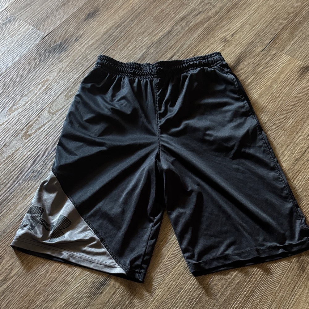 Under Armour Black and Gray Athletic Shorts